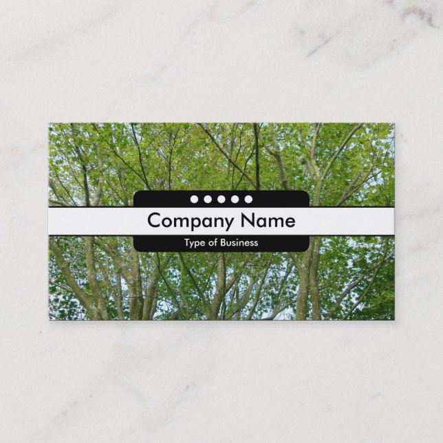 Centre Band 5 Spots - Japanese Maple Business Card (Front)