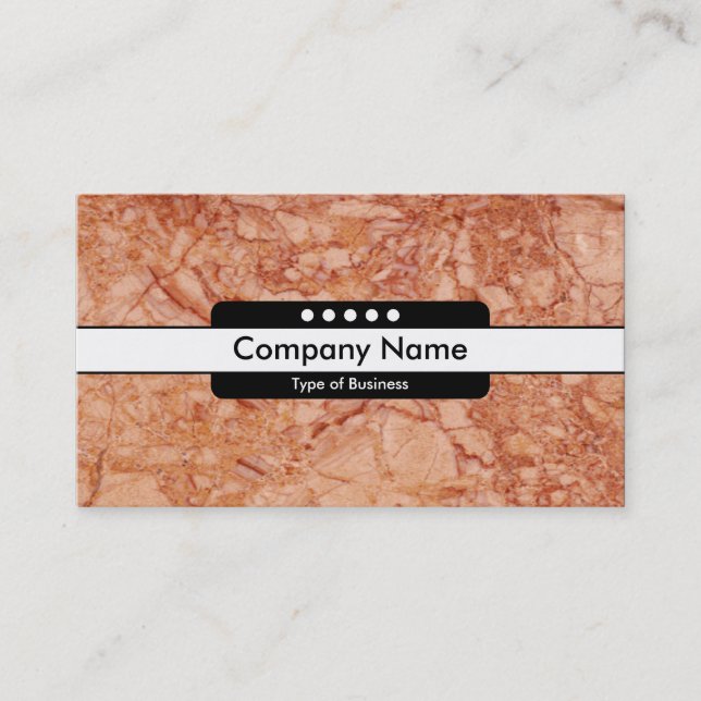 Centre Band 5 Spots - Marble 02 Business Card (Front)