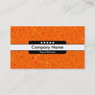 Centre Band 5 Spots - Marmalade Sea Texture Business Card