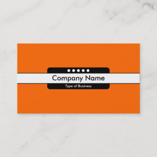 Centre Band 5 Spots - Orange (FF6600) Business Card
