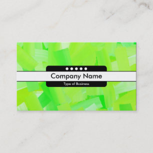 Centre Band 5 Spots - Painted Green Business Card