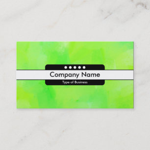 Centre Band 5 Spots - Painted Green II Business Card