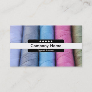 Centre Band 5 Spots - Reels of Cotton Business Card