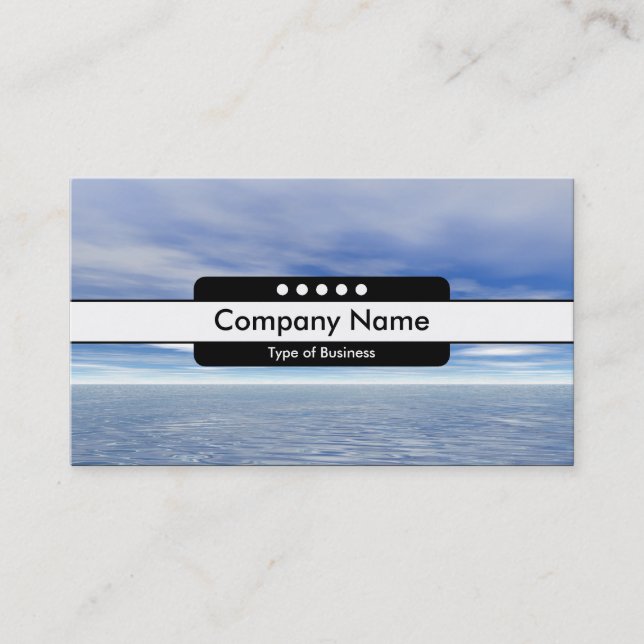 Centre Band 5 Spots - Sea and Sky Business Card (Front)