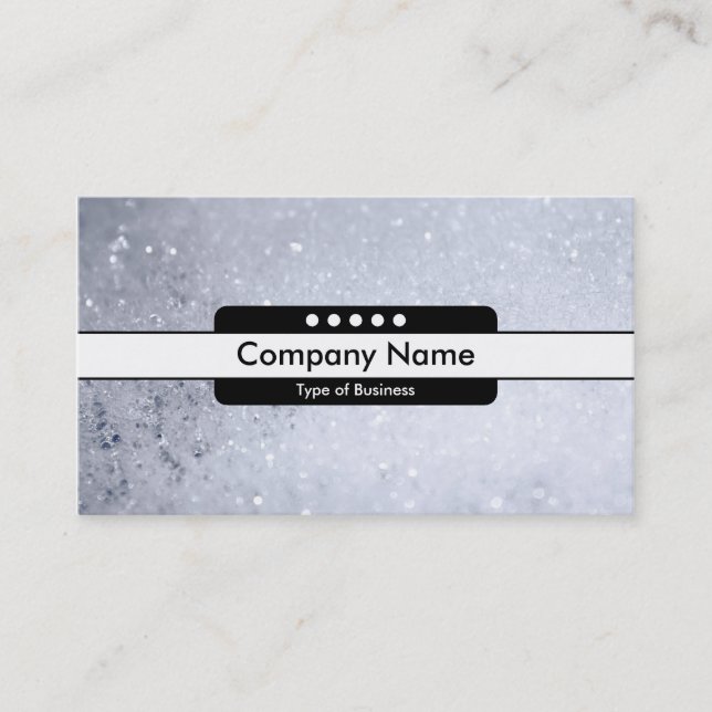 Centre Band 5 Spots - Soap Bubbles Business Card (Front)