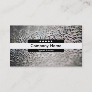 Centre Band 5 Spots - Water Droplets on Glass 02 Business Card
