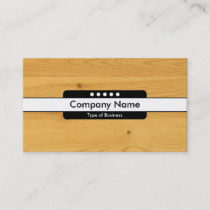 Centre Band 5 Spots - Wood 04 Business Card