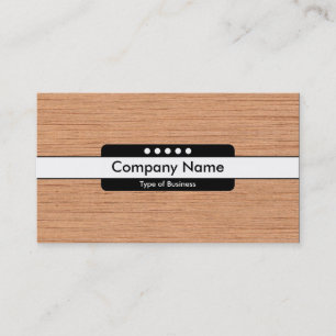 Centre Band 5 Spots - Wood 06 Business Card