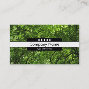 Centre Band 5 Spots - Woodland Canopy Business Card