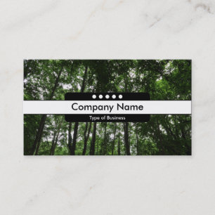 Centre Band 5 Spots - Woodland Canopy Business Card