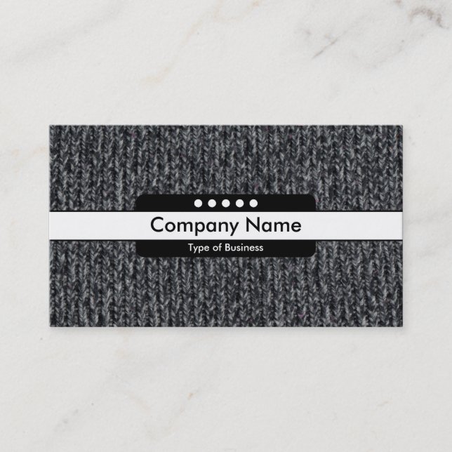 Centre Band 5 Spots - Woolly Jumper 02 Business Card (Front)