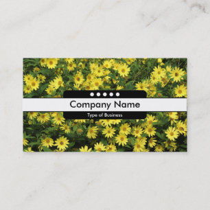 Centre Band 5 Spots - Yellow Daisies Business Card