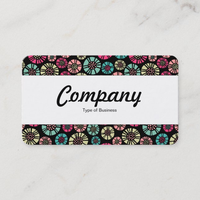 Centre Band  - Abstract Flowers 031023 Business Card (Front)