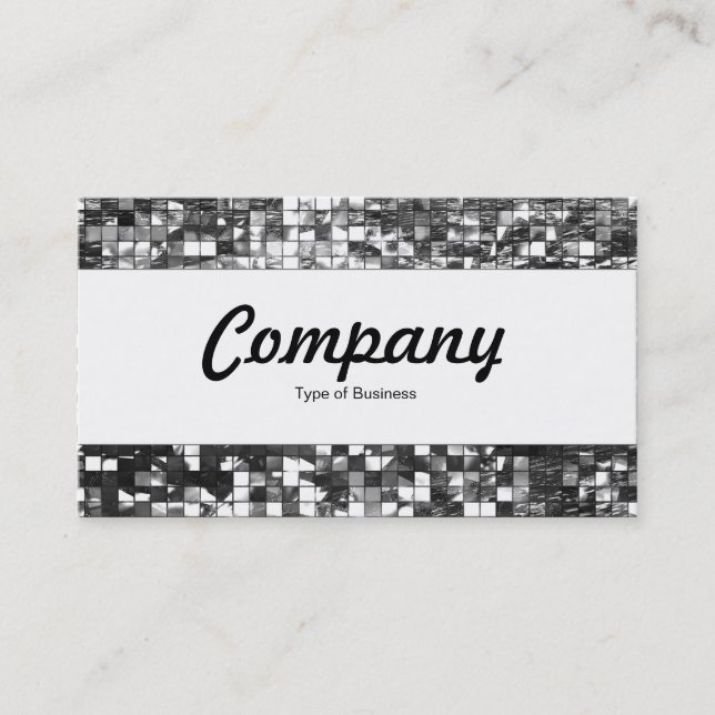 Centre Band  - Abstract Mosaic Business Card (Front)
