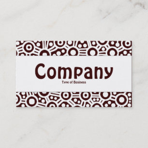 Centre Band - Alien Circuits - Dark Brown Business Card