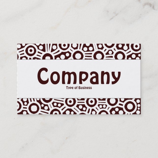 Centre Band - Alien Circuits - Dark Brown Business Card (Front)