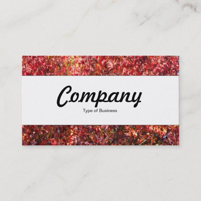 Centre Band  - Autumn Leaves Business Card (Front)