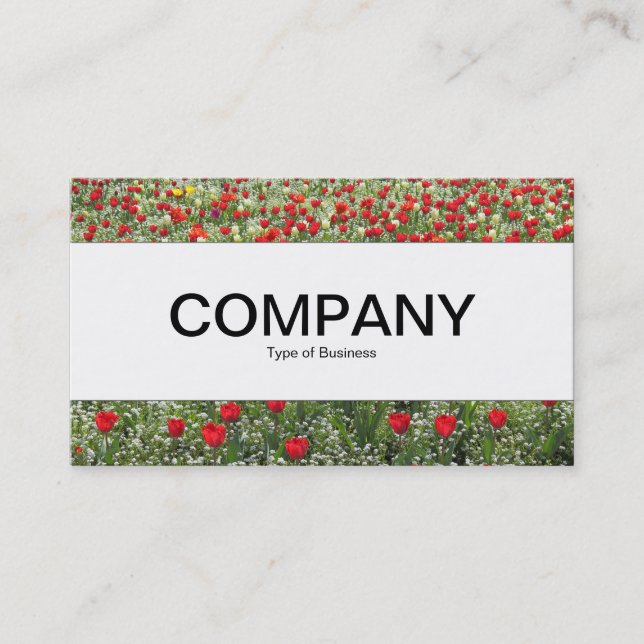 Centre Band  - Bed of Tulips Business Card (Front)