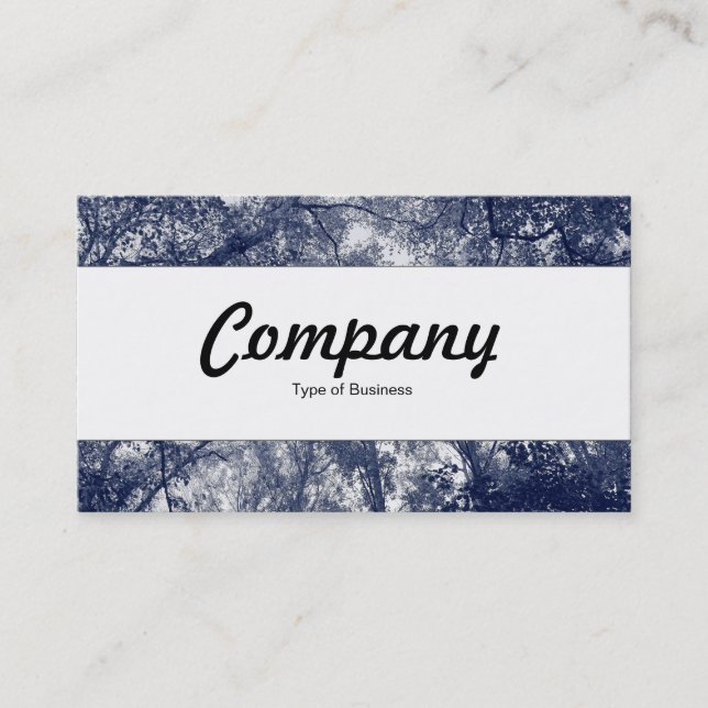 Centre Band  - Blue Autumn Business Card (Front)