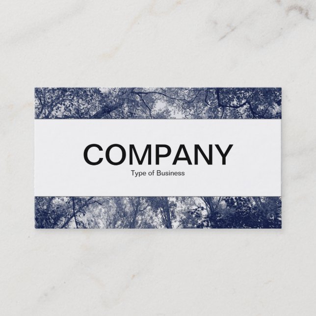 Centre Band  - Blue Autumn Business Card (Front)