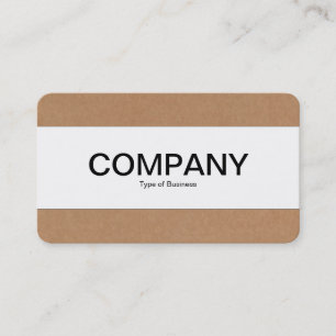 Centre Band - Cardboard Business Card