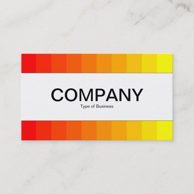 Centre Band  - Colour Transition Business Card (Front)
