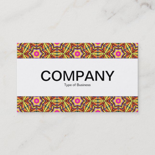 Centre Band  - Colourful Geometric 01 Business Card (Front)