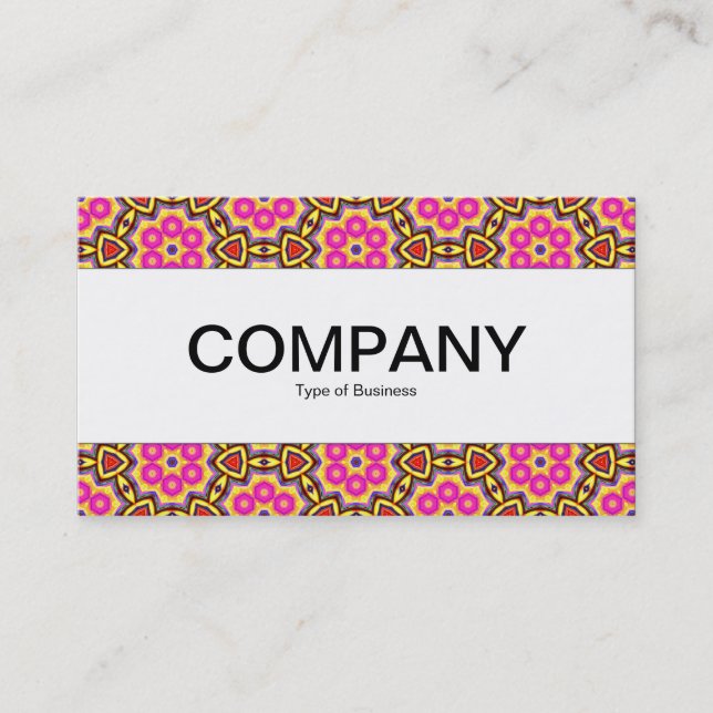 Centre Band  - Colourful Geometric 02 Business Card (Front)