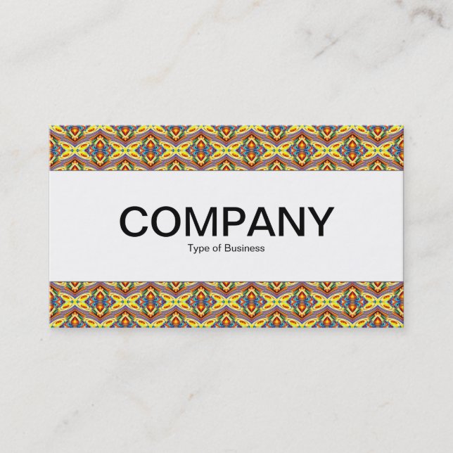 Centre Band  - Colourful Geometric 06 Business Card (Front)