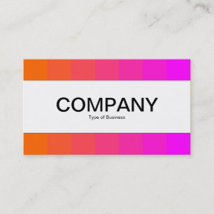 Centre Band - Colours, Orange to Magenta Business Card
