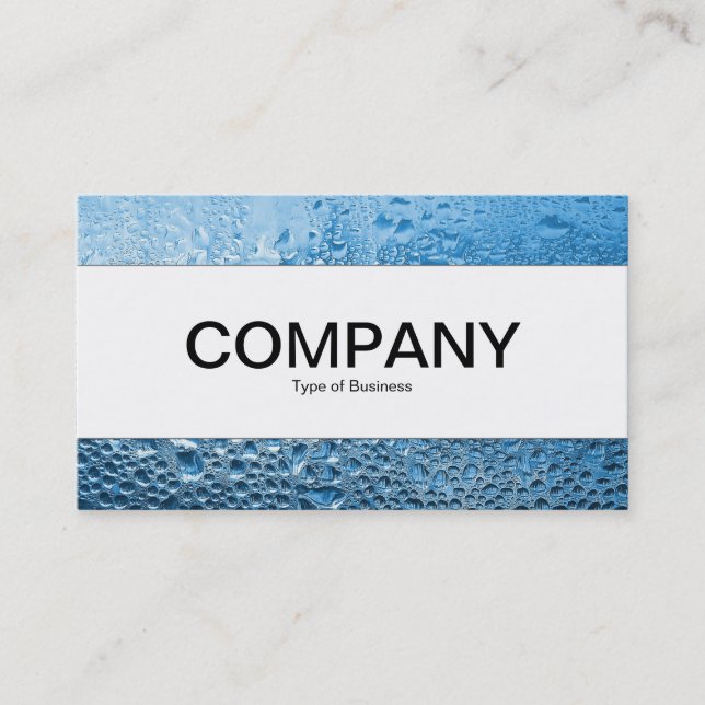 Centre Band  - Cool Blue Water Business Card (Front)