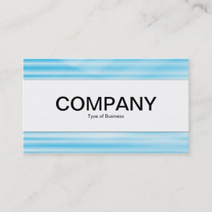 Centre Band - Corrugated Blue Business Card