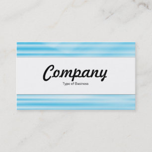 Centre Band - Corrugated Blue Business Card