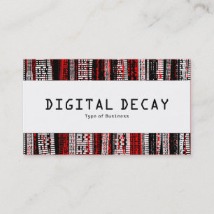 Centre Band - Digital Decay - Red Business Card