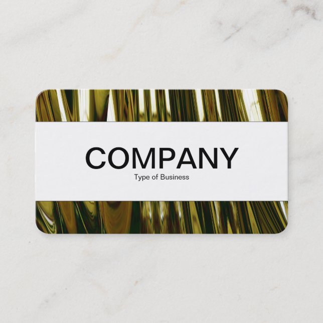 Centre Band (edged) - Abstract Gold Business Card (Front)