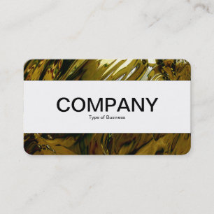 Centre Band (edged) - Abstract Liquid Gold Business Card