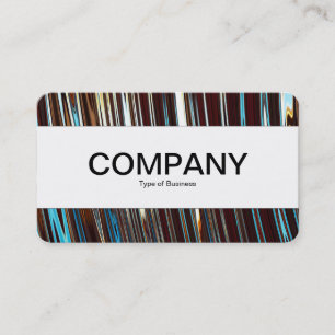 Centre Band (edged) - Abstract Metallic Business Card
