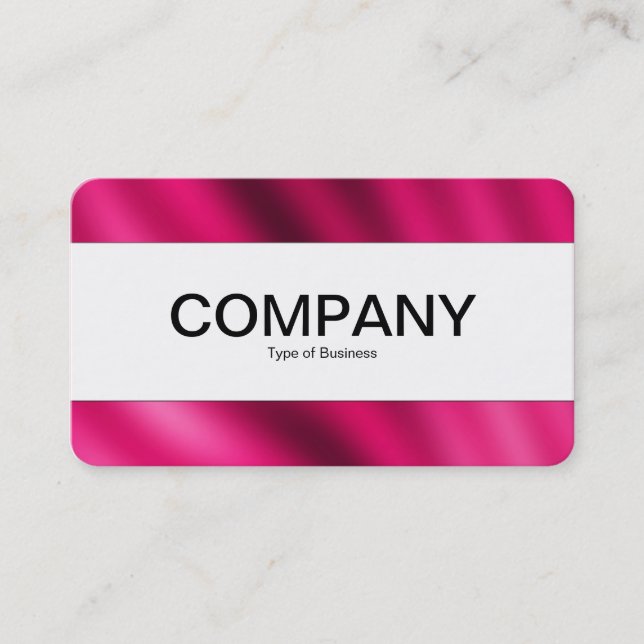 Centre Band (edged) - Crimson Gradient Business Card (Front)