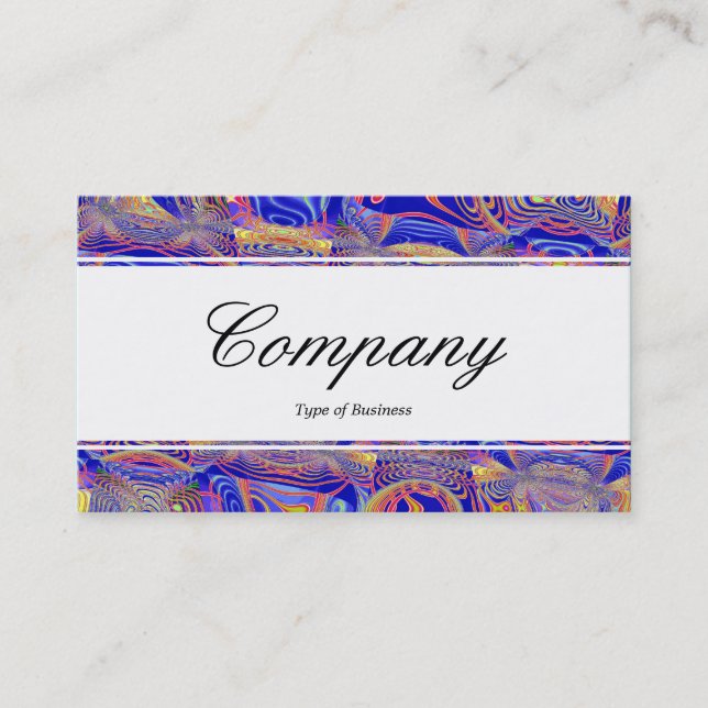 Centre Band (edged) - Fractal Abstract 061012a Business Card (Front)