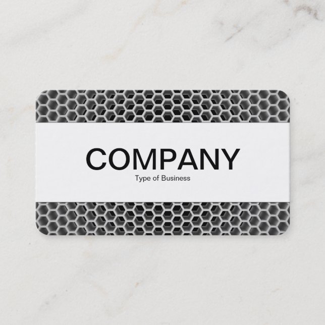 Centre Band (edged) - Honeycomb Business Card (Front)