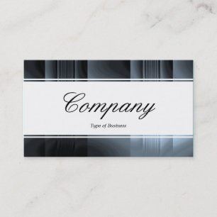 Centre Band (edged) - Script - Colour Tex Business Card