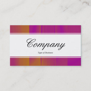 Centre Band (edged) - Script - Colour Tex Business Card
