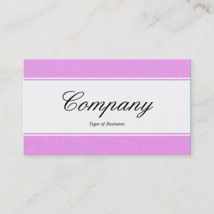 Centre Band (edged) - Script - Lilac Painted Canva Business Card