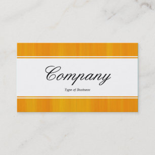 Centre Band (edged) - Script - Painted Orange Business Card