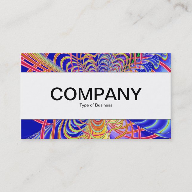 Centre Band  - Fractal Abstract 061012d Business Card (Front)