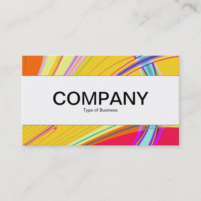 Centre Band  - Fractal Abstract 061012e Business Card (Front)