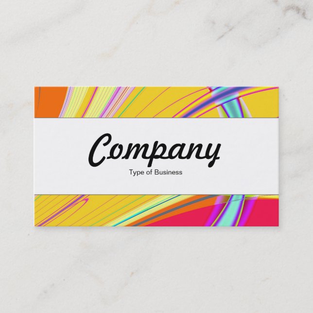 Centre Band  - Fractal Abstract 061012e Business Card (Front)