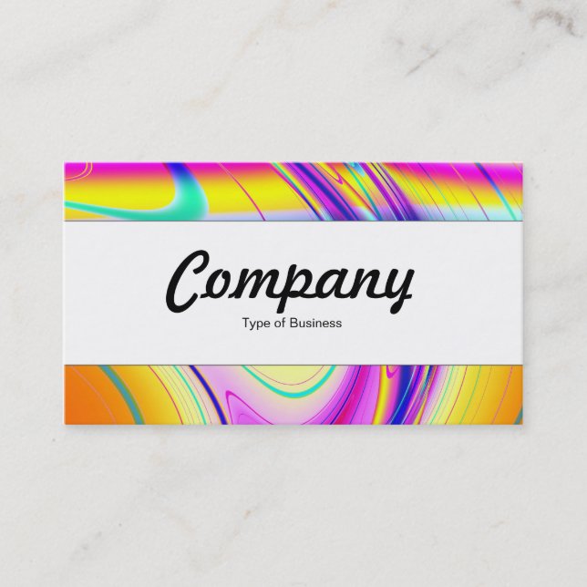 Centre Band  - Fractal Abstract 061012f Business Card (Front)