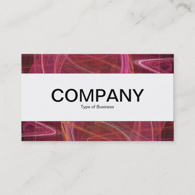 Centre Band  - Fractal Flame Business Card (Front)