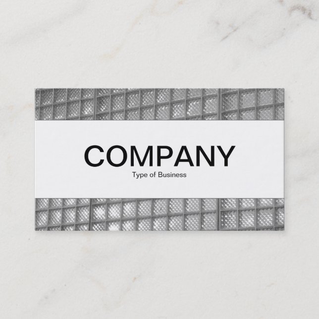 Centre Band  - Glass Wall 03 - Black and White Business Card (Front)